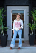 Jolene Embroidered Western Corset Top - 4 Colors